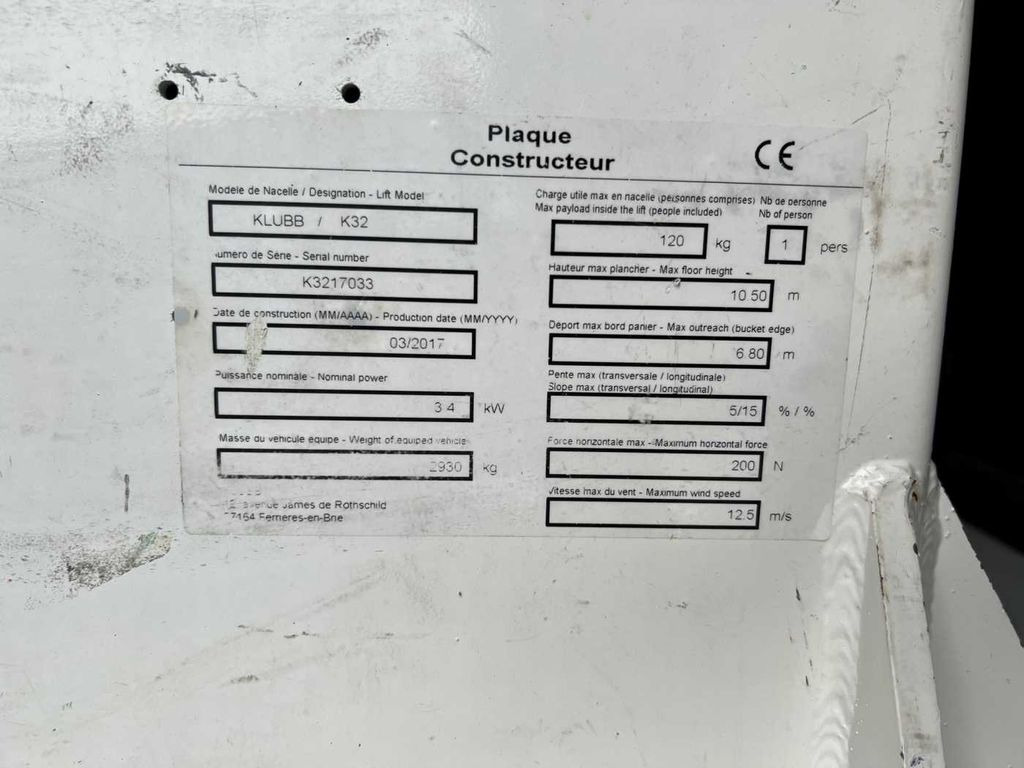 LKW mit Arbeitsbühne, Transporter Renault Master 2.3 dCi / KLUBB K32, 12,5m Renault Master 2.3 dCi / KLUBB K32, 12,5m: das Bild 12