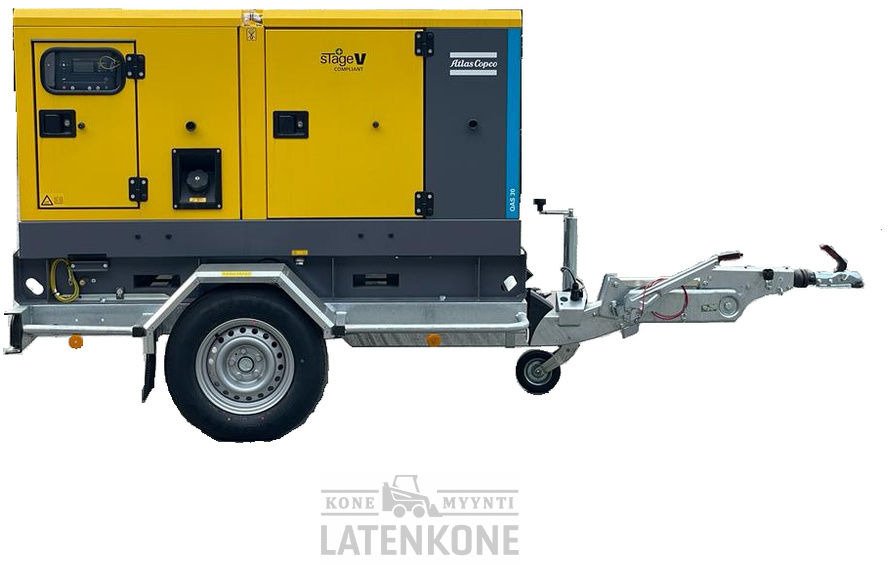 Atlas Copco QAS 30 50 Hz Generaattori StageV vetovarustuksella - Stromgenerator: das Bild 1 Atlas Copco QAS 30 50 Hz Generaattori StageV vetovarustuksella - Stromgenerator: das Bild 1