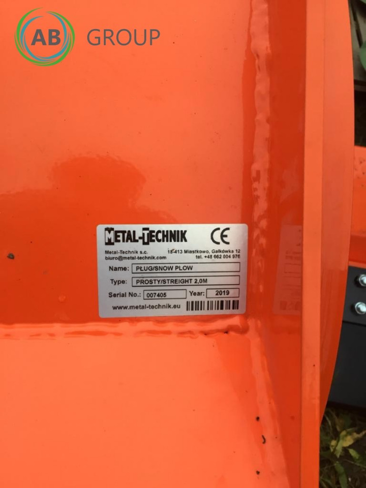 Metal-Technik straight snow plow 2m - Schneepflug für Landmaschine: das Bild 5 Metal-Technik straight snow plow 2m - Schneepflug für Landmaschine: das Bild 5
