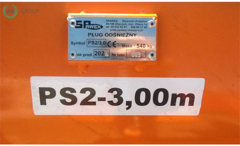 Spawex pług odśnieżny prosty PS-2, 3 m - Schneepflug für Landmaschine: das Bild 4 Spawex pług odśnieżny prosty PS-2, 3 m - Schneepflug für Landmaschine: das Bild 4