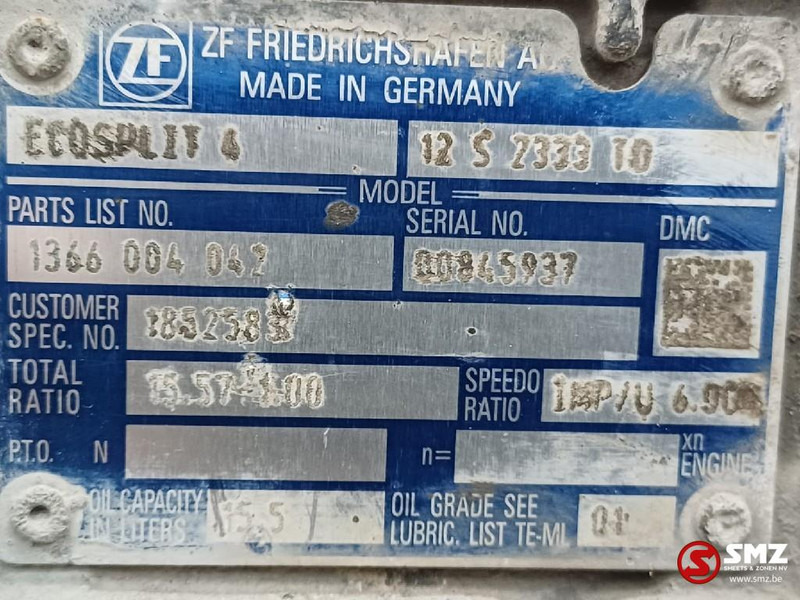 DAF Occ versnellingsbak 12S2333TD DAF - Getriebe für LKW: das Bild 5 DAF Occ versnellingsbak 12S2333TD DAF - Getriebe für LKW: das Bild 5