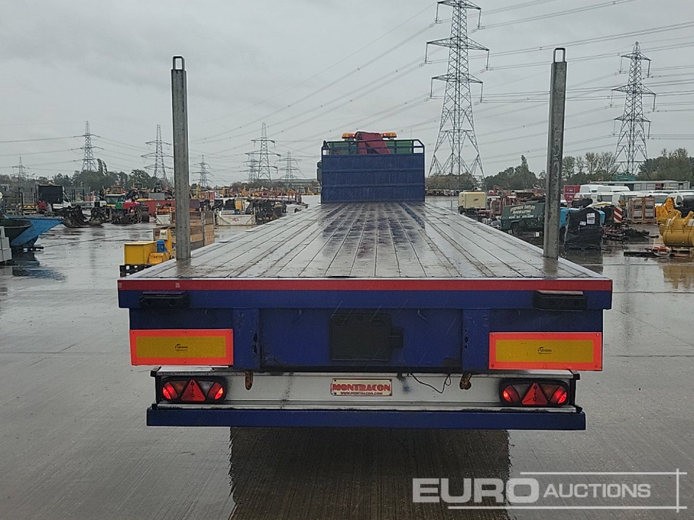 2005 Montracon Tri Axle Flatbed Trailer - Pritschenauflieger/ Plattformauflieger: das Bild 4 2005 Montracon Tri Axle Flatbed Trailer - Pritschenauflieger/ Plattformauflieger: das Bild 4