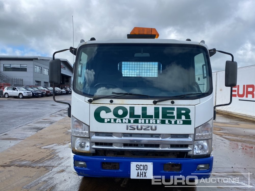 Pritsche LKW Für die Beförderung von schwere Technik 2010 Isuzu N75.190: das Bild 8