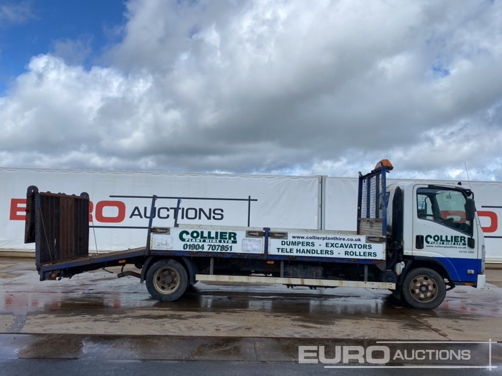 Pritsche LKW Für die Beförderung von schwere Technik 2010 Isuzu N75.190: das Bild 6