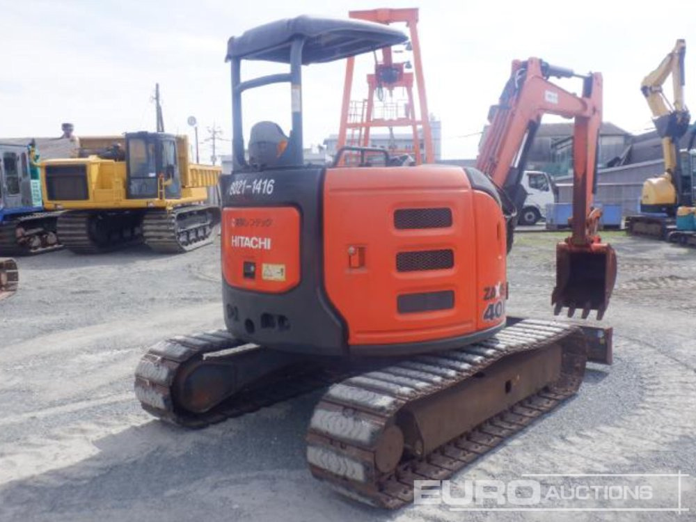 2013 Hitachi ZX40U-5A Rubber Block Pads, Blade, Offset, Bucket - Minibagger: das Bild 2 2013 Hitachi ZX40U-5A Rubber Block Pads, Blade, Offset, Bucket - Minibagger: das Bild 2