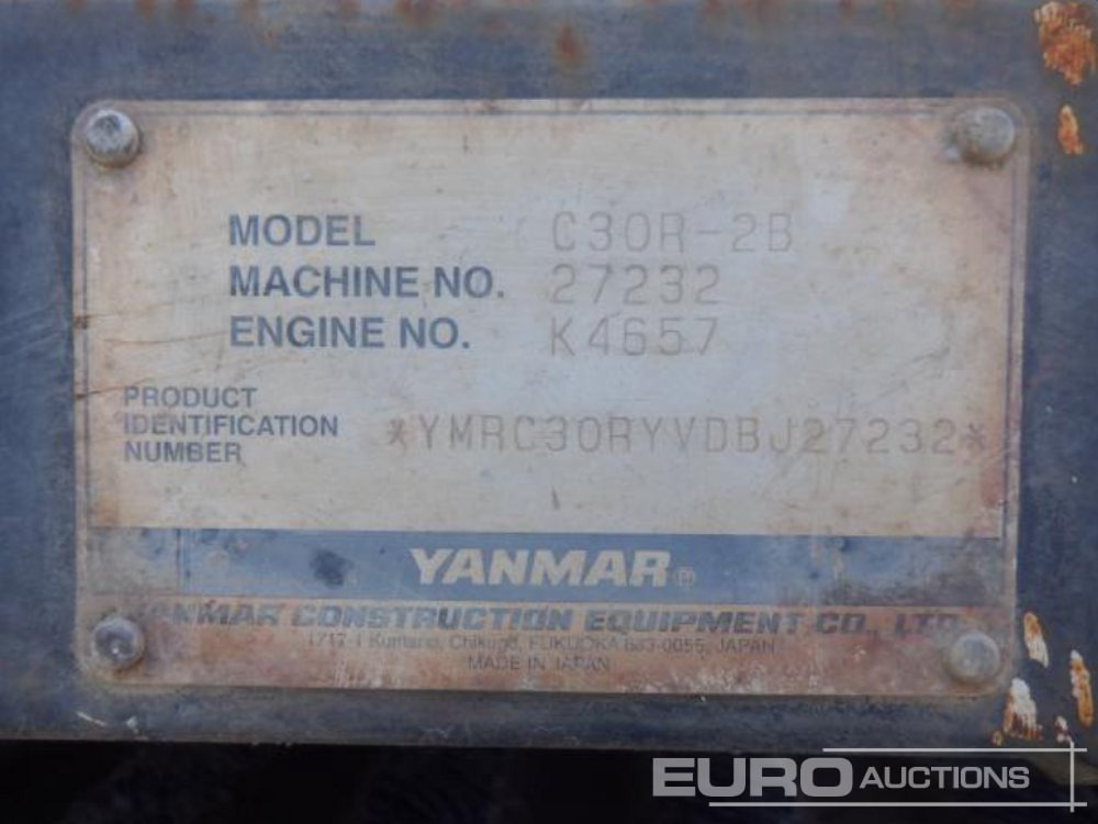 2013 Yanmar C30R-2B - Raupendumper: das Bild 5 2013 Yanmar C30R-2B - Raupendumper: das Bild 5