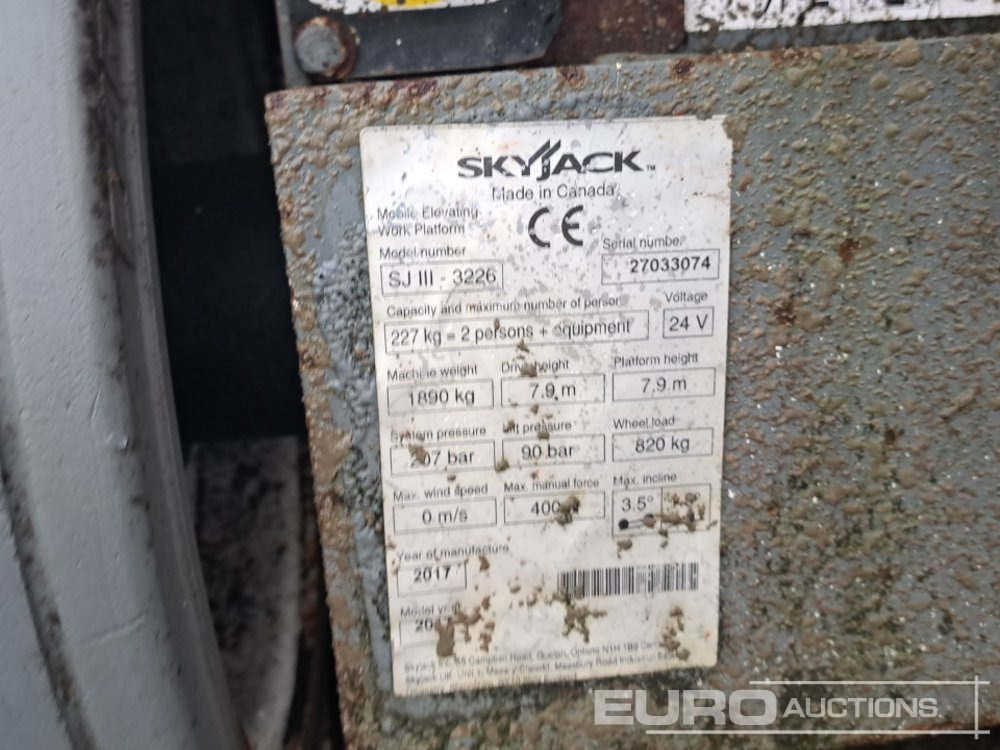 Arbeitsbühne 2017 SkyJack SJ3226: das Bild 25