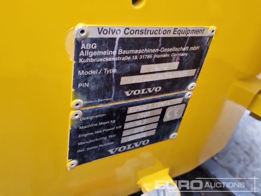 Walzen 2017 Volvo DD25B: das Bild 33