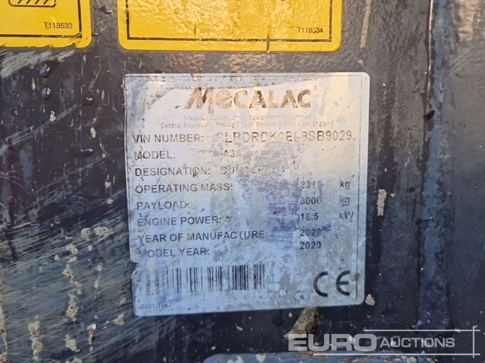Mini-Kipper 2020 Mecalac TA3H: das Bild 35 Mini-Kipper 2020 Mecalac TA3H: das Bild 35