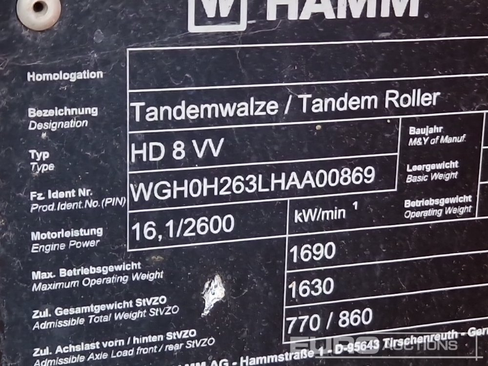 Walzen 2021 Hamm HD8VV: das Bild 33