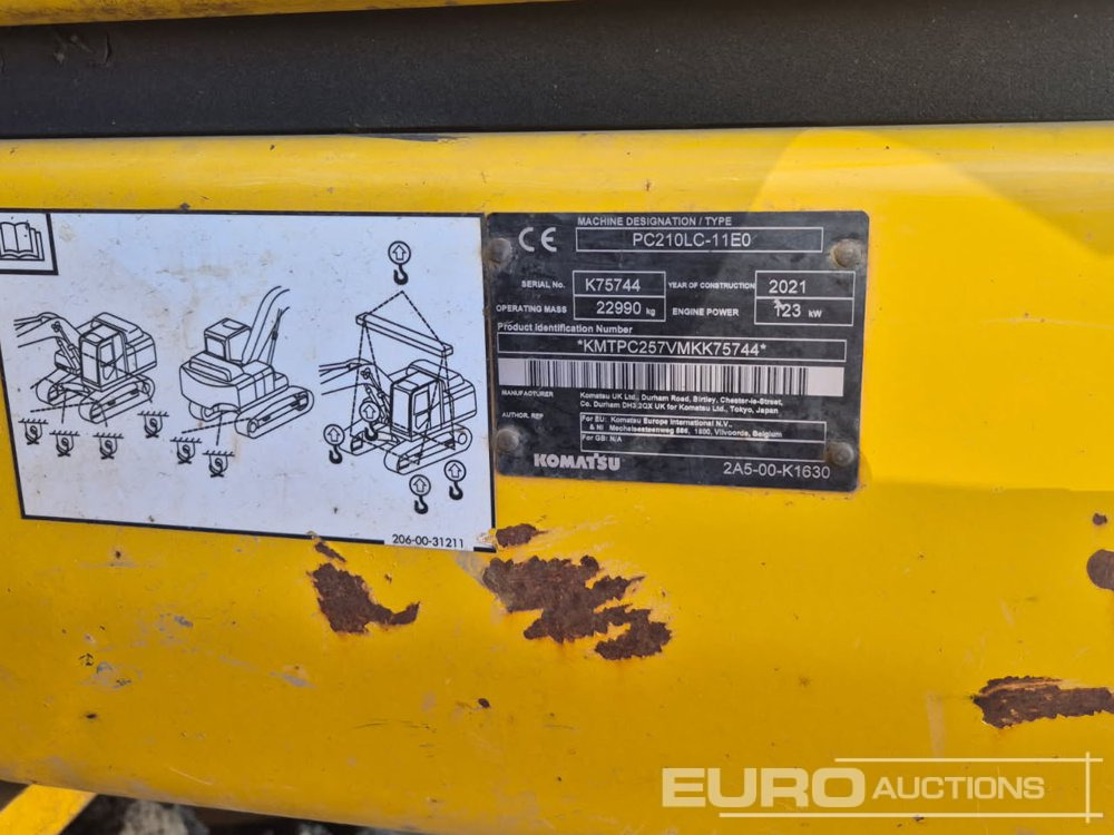 2021 Komatsu PC210LC-11E0 - Kettenbagger: das Bild 2 2021 Komatsu PC210LC-11E0 - Kettenbagger: das Bild 2