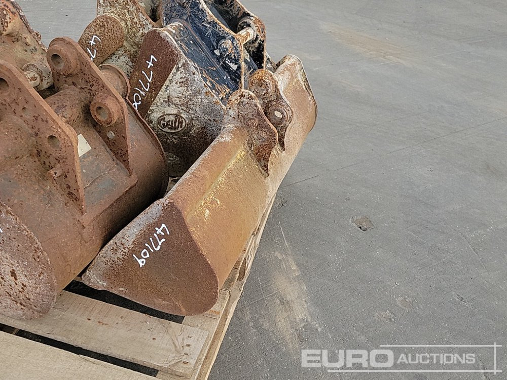 Schaufel 36" Ditching, 18", 18", 12", 12" Digging Bucket 30-35mm Pin to suit Mini Excavator: das Bild 13