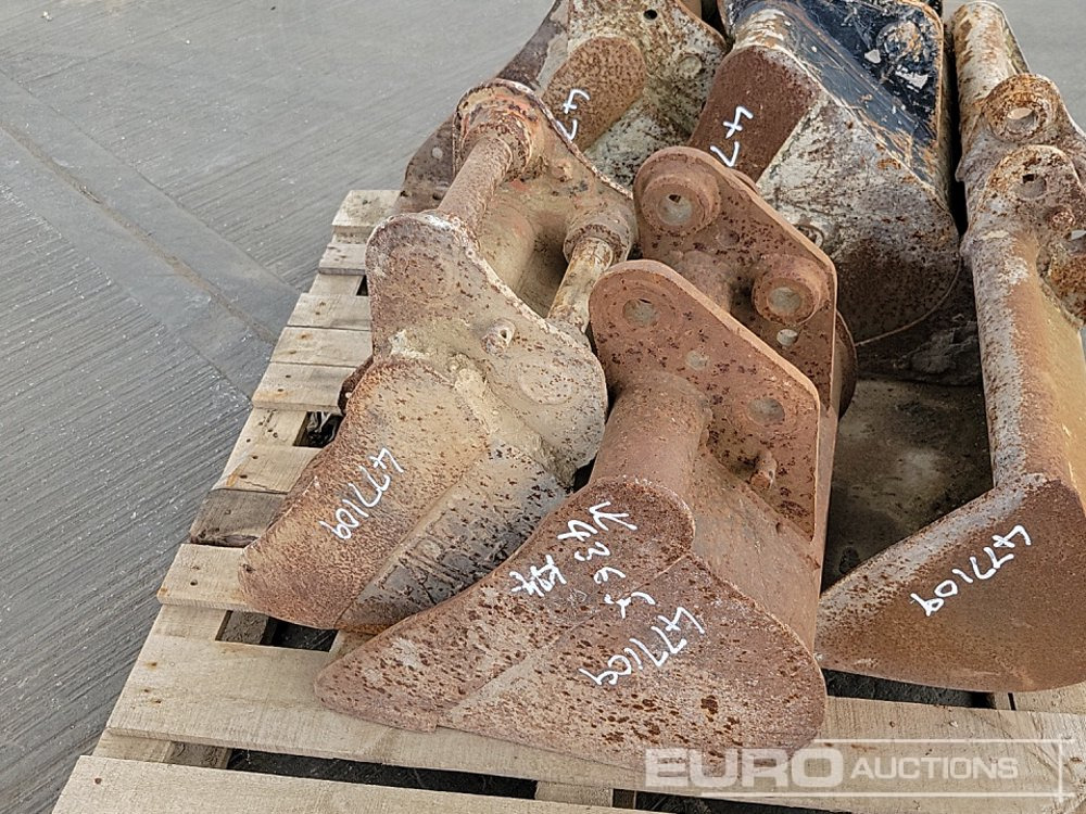 Schaufel 36" Ditching, 18", 18", 12", 12" Digging Bucket 30-35mm Pin to suit Mini Excavator: das Bild 10
