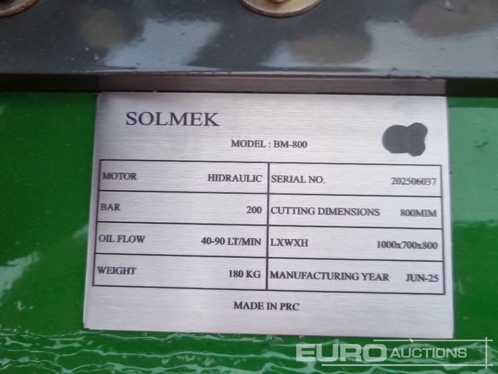 Anbauteil für Bagger 2025 Solmek BM-800: das Bild 26 Anbauteil für Bagger 2025 Solmek BM-800: das Bild 26