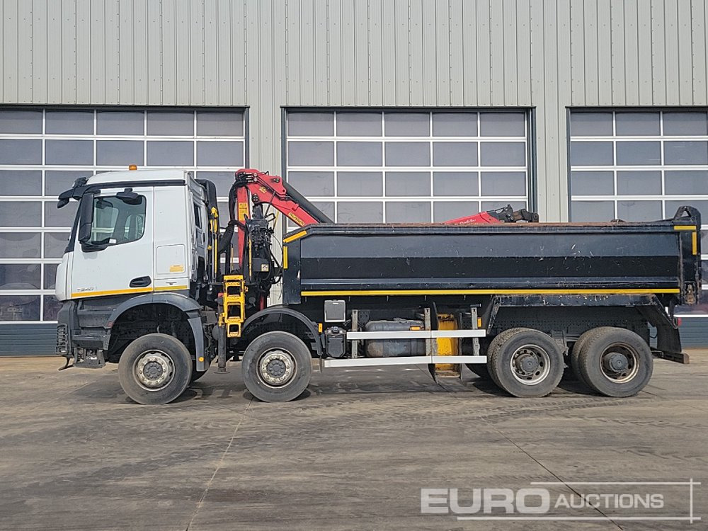 Mercedes Arocs 3240 - Kipper, Autokran: das Bild 2 Mercedes Arocs 3240 - Kipper, Autokran: das Bild 2