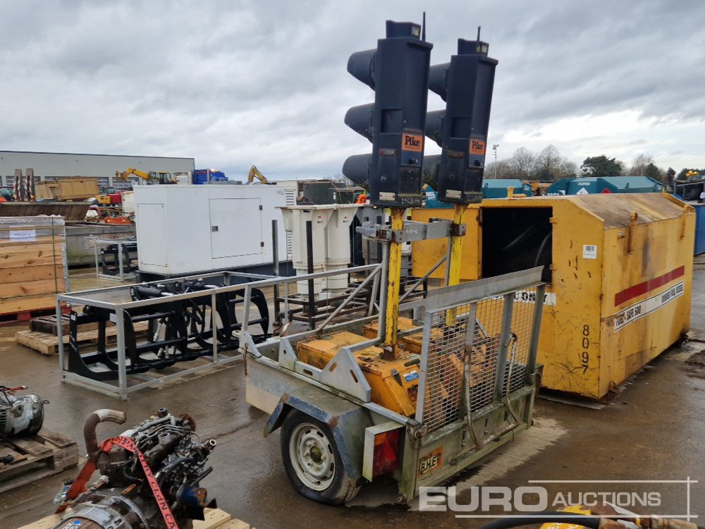 Pike Single Axle Traffic Light System Trailer, Ramp - Baumaschinenanhänger: das Bild 3 Pike Single Axle Traffic Light System Trailer, Ramp - Baumaschinenanhänger: das Bild 3