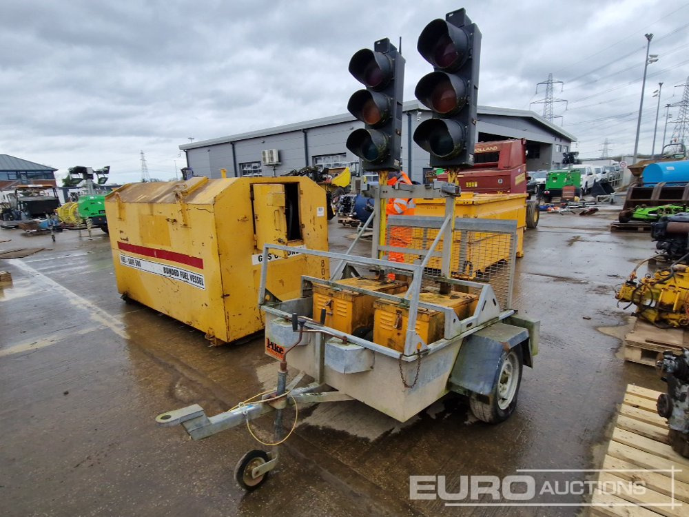 Pike Single Axle Traffic Light System Trailer, Ramp - Baumaschinenanhänger: das Bild 1 Pike Single Axle Traffic Light System Trailer, Ramp - Baumaschinenanhänger: das Bild 1