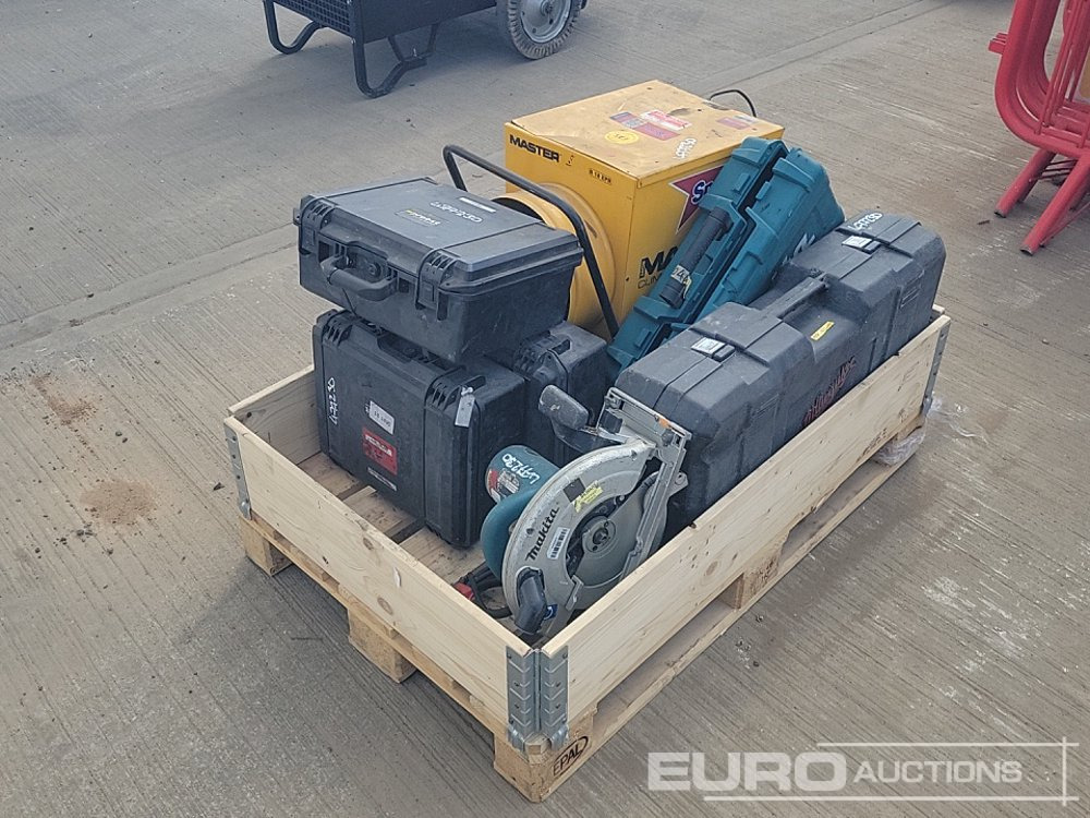 Probst FXAH120 Cordless Vacuum Lift (3 of), Makita 110 Volt Circular Saw, Makita Cordless Resipricating Saw, 415 Volt Masters Space Heater, 110 Volt Milwaukee Hammer Drill - Baugeräte: das Bild 1 Probst FXAH120 Cordless Vacuum Lift (3 of), Makita 110 Volt Circular Saw, Makita Cordless Resipricating Saw, 415 Volt Masters Space Heater, 110 Volt Milwaukee Hammer Drill - Baugeräte: das Bild 1