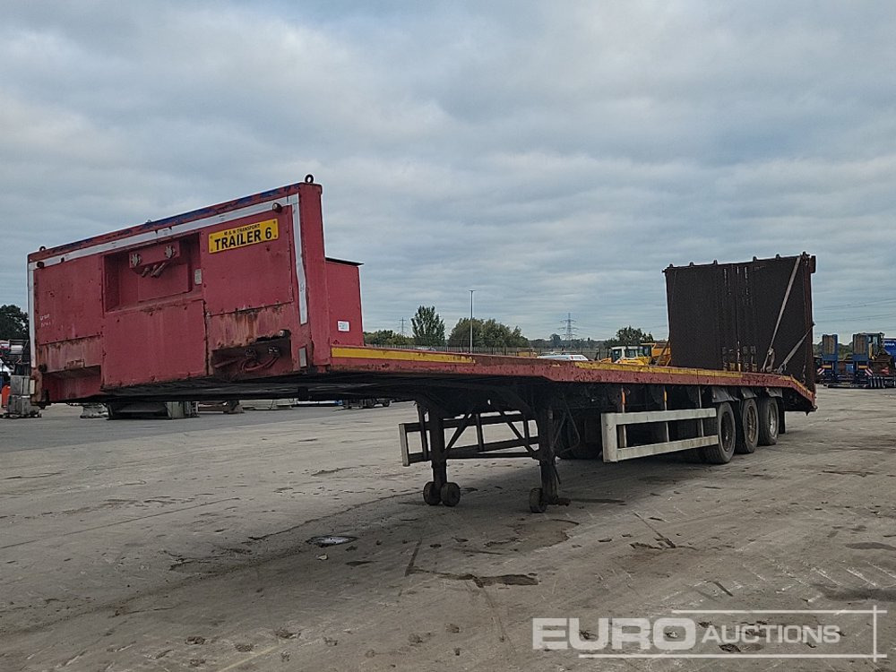Tri Axle Low Loader Trailer, Winch, Hydraulic Ramp - Tieflader Auflieger: das Bild 1 Tri Axle Low Loader Trailer, Winch, Hydraulic Ramp - Tieflader Auflieger: das Bild 1