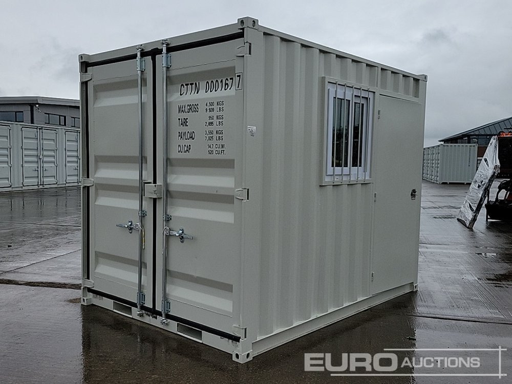 Unused 2025 10' x 8' Container, Door, Window (Cannot Be Reconsigned) - Seecontainer: das Bild 1 Unused 2025 10' x 8' Container, Door, Window (Cannot Be Reconsigned) - Seecontainer: das Bild 1