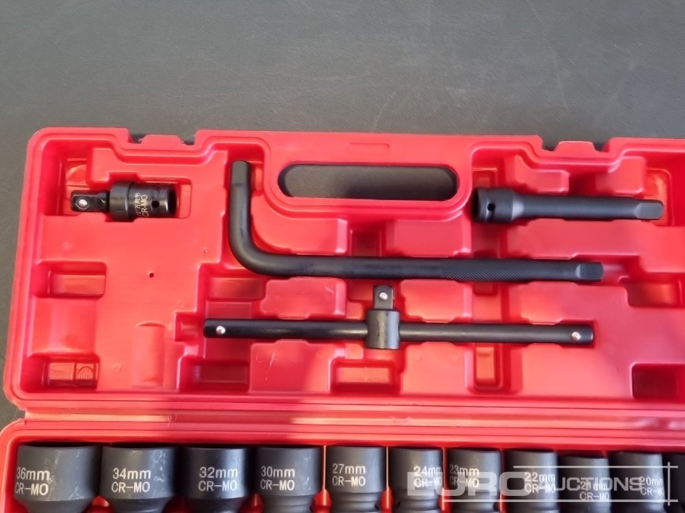 Unused 2025 Boss 1/2" 28pc Pneumatic Short Sleeve Socket Set, 3" Connecting Rod, 5" Connecting Rod Universal Joint, 10" Sliding Rod, 10" Bending Rod Adapter 3/4"-1/2" - Werkstattgerät: das Bild 5 Unused 2025 Boss 1/2" 28pc Pneumatic Short Sleeve Socket Set, 3" Connecting Rod, 5" Connecting Rod Universal Joint, 10" Sliding Rod, 10" Bending Rod Adapter 3/4"-1/2" - Werkstattgerät: das Bild 5