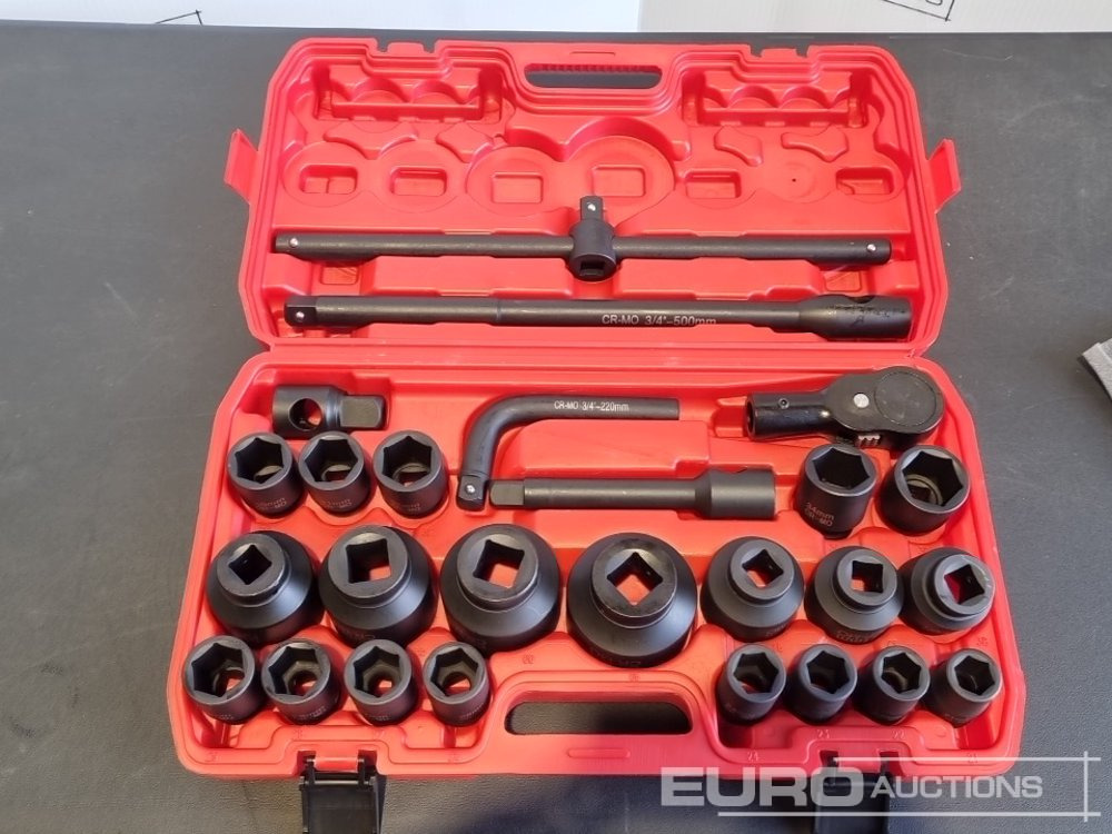 Unused 2025 Boss 3/4" 26pc Heavy Duty Pneumatic Socket Set, 4" Connecting Rod, 8" Connecting Rod Quick Ratchet Wrench, 20" Sliding Road, L Handle Sliding Head Extension Bar - Werkstattgerät: das Bild 4 Unused 2025 Boss 3/4" 26pc Heavy Duty Pneumatic Socket Set, 4" Connecting Rod, 8" Connecting Rod Quick Ratchet Wrench, 20" Sliding Road, L Handle Sliding Head Extension Bar - Werkstattgerät: das Bild 4