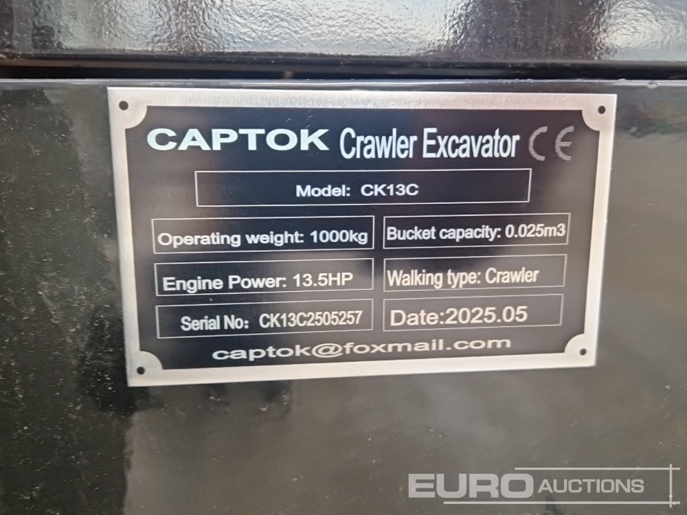 Minibagger Unused 2025 Captok CK13C: das Bild 43