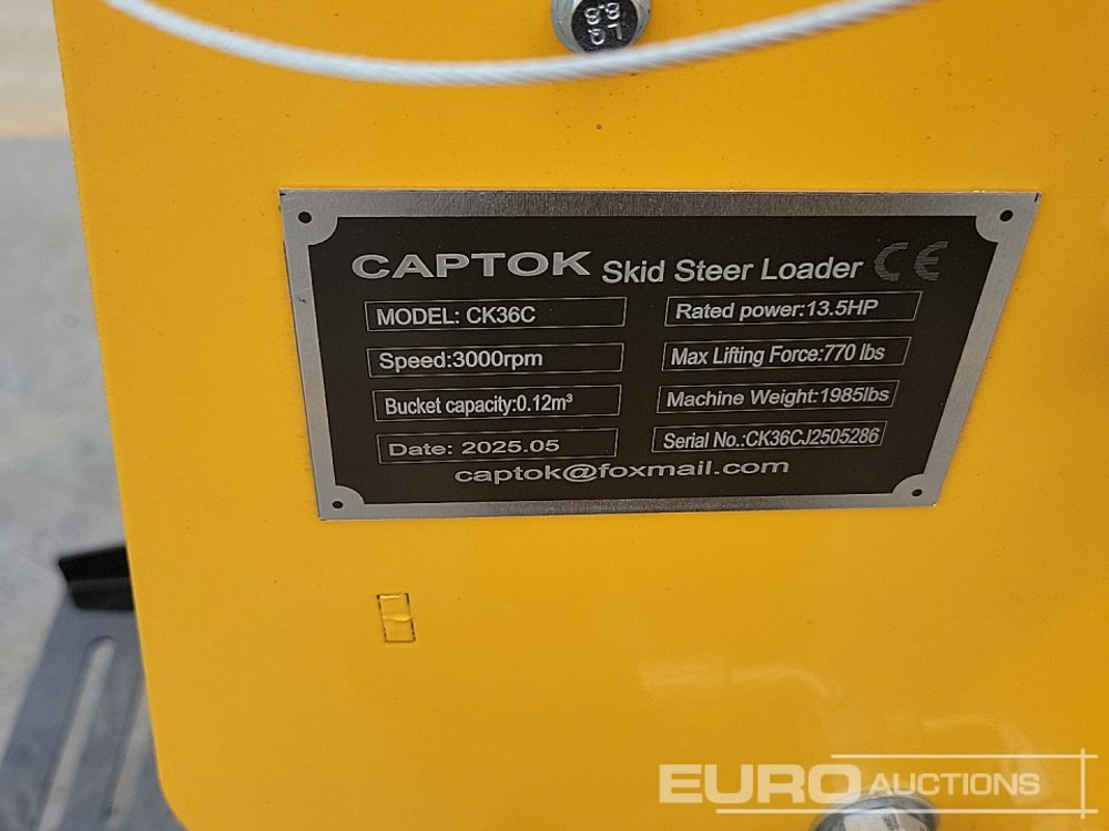 Kompaktlader Unused 2025 Captok CK36C: das Bild 44