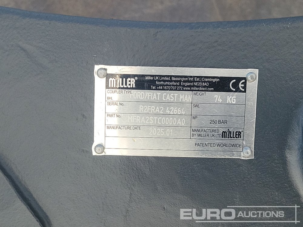 Schnellwechsler Unused 2025 Miller Manual QH 45mm Pin to suit 4-6 Ton Excavator: das Bild 17