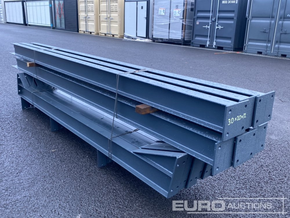 Unused 30' x 20' x 12' Steel Frame Building, 12.5 Roof Pitch, Purlin Cleats - Wohncontainer: das Bild 4 Unused 30' x 20' x 12' Steel Frame Building, 12.5 Roof Pitch, Purlin Cleats - Wohncontainer: das Bild 4