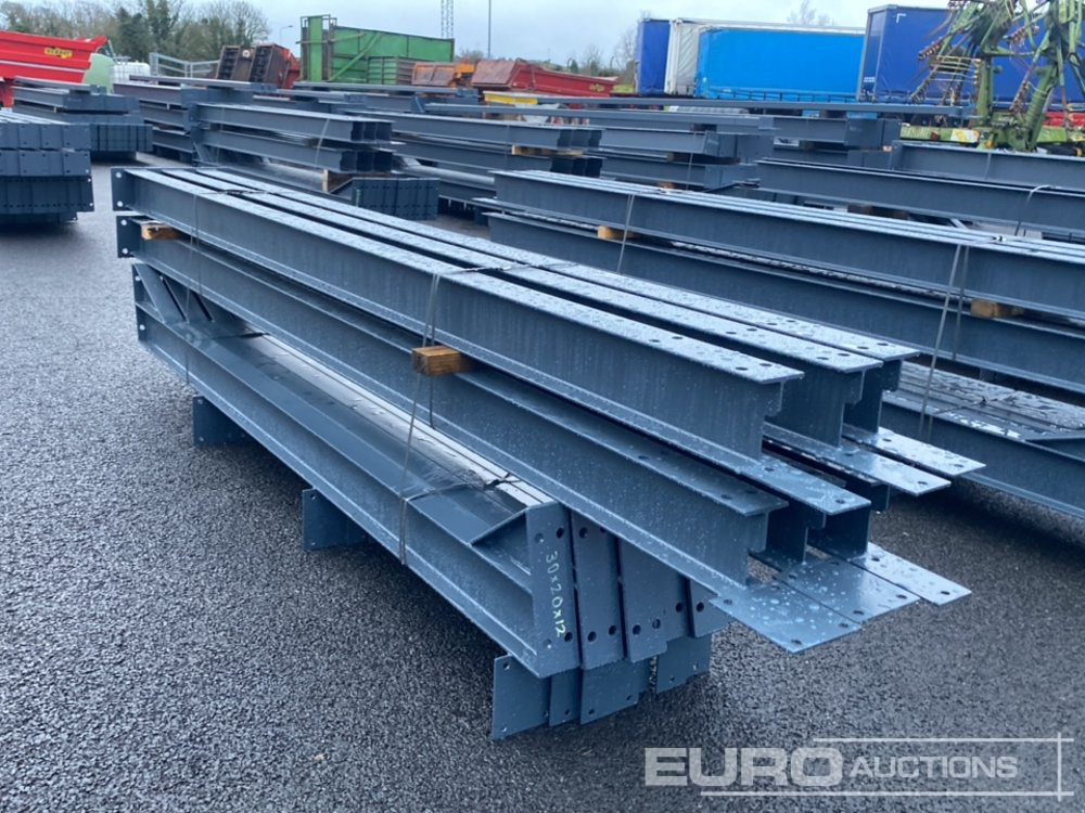 Unused 30' x 20' x 12' Steel Frame Building, 12.5 Roof Pitch, Purlin Cleats - Wohncontainer: das Bild 2 Unused 30' x 20' x 12' Steel Frame Building, 12.5 Roof Pitch, Purlin Cleats - Wohncontainer: das Bild 2