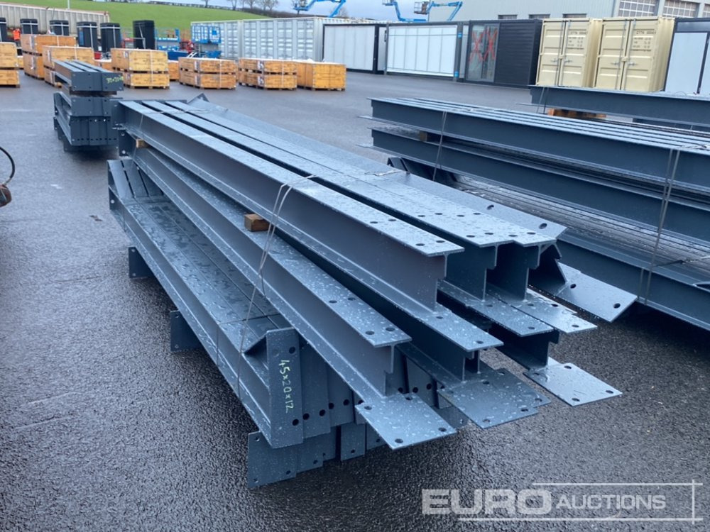 Unused 45' × 20' x 12' Steel Frame Building, 12.5 Roof Pitch, Purlin Cleats - Wohncontainer: das Bild 4 Unused 45' × 20' x 12' Steel Frame Building, 12.5 Roof Pitch, Purlin Cleats - Wohncontainer: das Bild 4