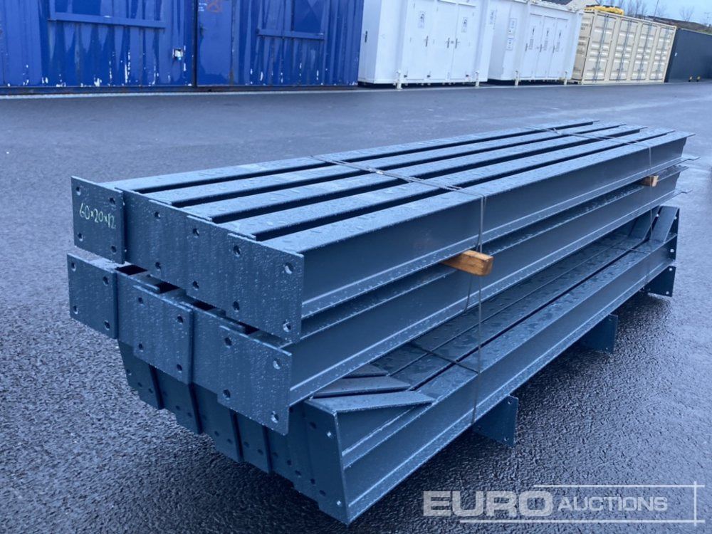 Unused 60' x 20' x 12' Steel Frame Building, 12.5 Roof Pitch, Purlin Cleats - Wohncontainer: das Bild 3 Unused 60' x 20' x 12' Steel Frame Building, 12.5 Roof Pitch, Purlin Cleats - Wohncontainer: das Bild 3