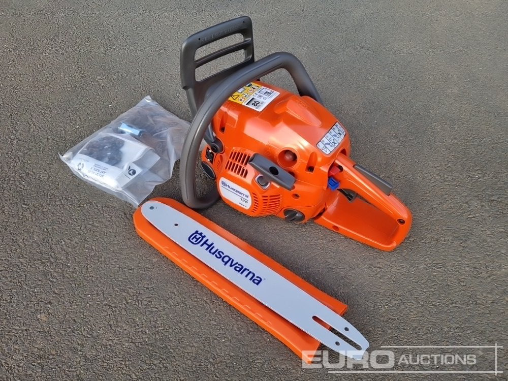 Unused Husqvarna 120 Mark II 14" Petrol Chain Saw - Werkstattgerät: das Bild 1 Unused Husqvarna 120 Mark II 14" Petrol Chain Saw - Werkstattgerät: das Bild 1