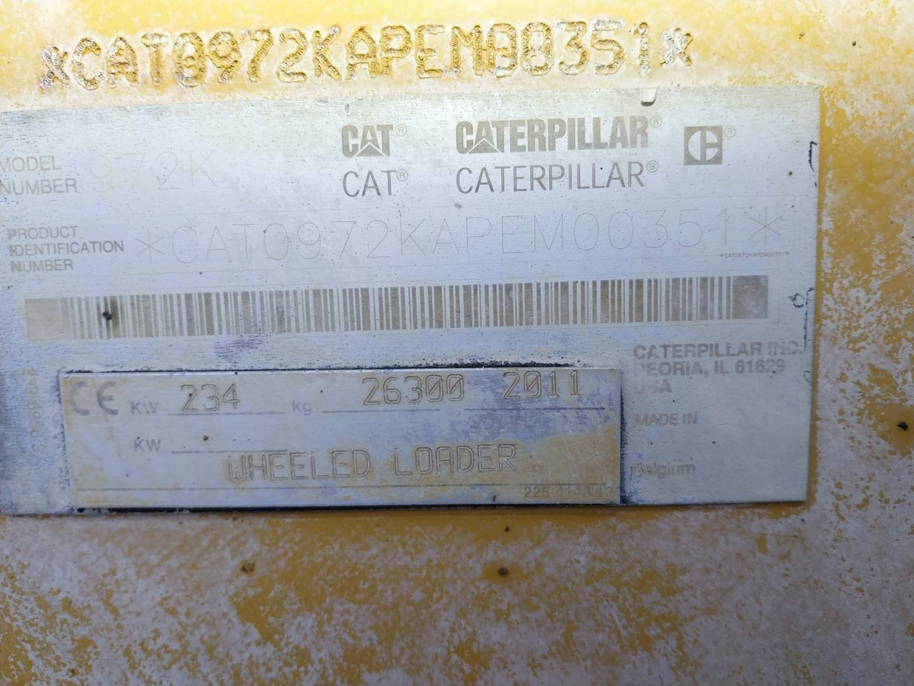Radlader CAT 972K: das Bild 6