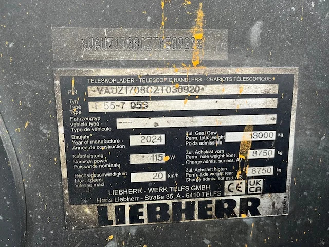 Teleskoplader LIEBHERR T55-7S: das Bild 10 Teleskoplader LIEBHERR T55-7S: das Bild 10