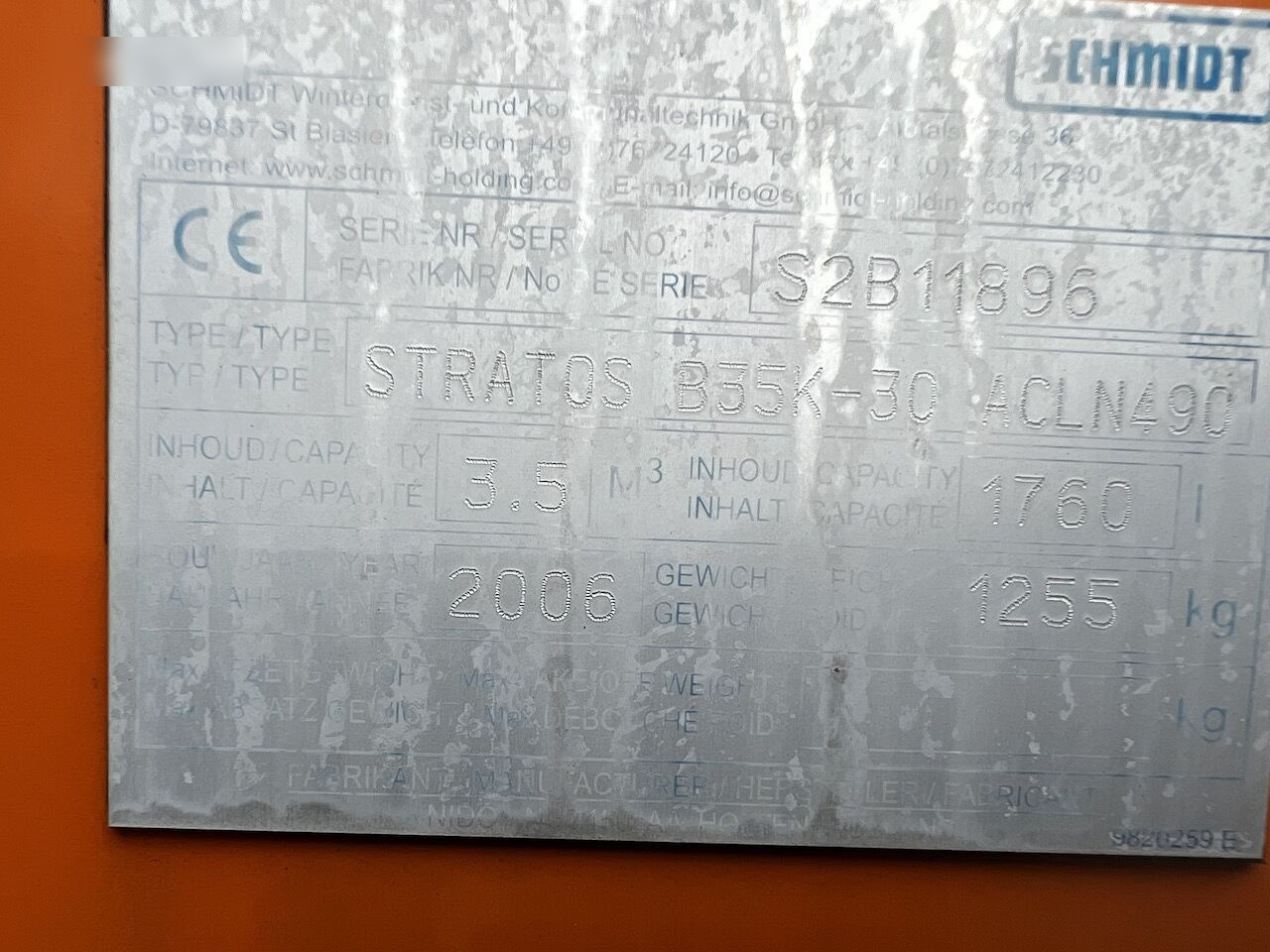 Schmidt Przyczepka 3,5m3 - Salzstreuer: das Bild 5 Schmidt Przyczepka 3,5m3 - Salzstreuer: das Bild 5