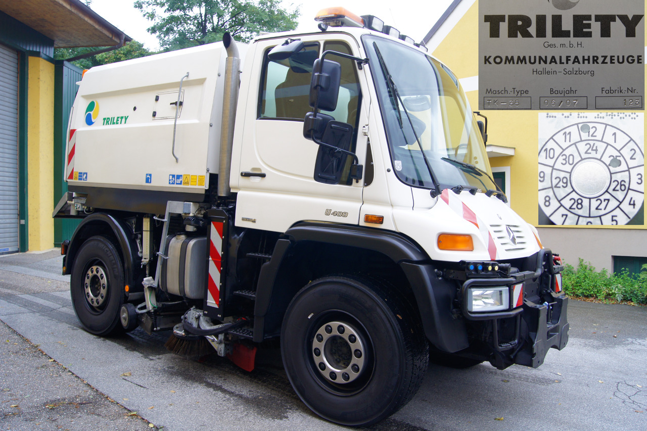UNIMOG Unimog U400 + TRILETY Kehrmaschine/TÜV/EUR4/Leistungshydraulik - Kehrmaschine: das Bild 2 UNIMOG Unimog U400 + TRILETY Kehrmaschine/TÜV/EUR4/Leistungshydraulik - Kehrmaschine: das Bild 2