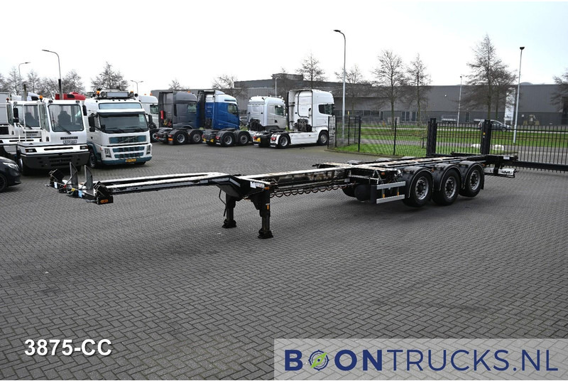 D-Tec FLEXITRAILER LS | 2x20-30-40-45ft HC * 2x LIFTAS * BPW / SCHIJF * APK 01-2027 - Container/ Wechselfahrgestell Auflieger: das Bild 4 D-Tec FLEXITRAILER LS | 2x20-30-40-45ft HC * 2x LIFTAS * BPW / SCHIJF * APK 01-2027 - Container/ Wechselfahrgestell Auflieger: das Bild 4