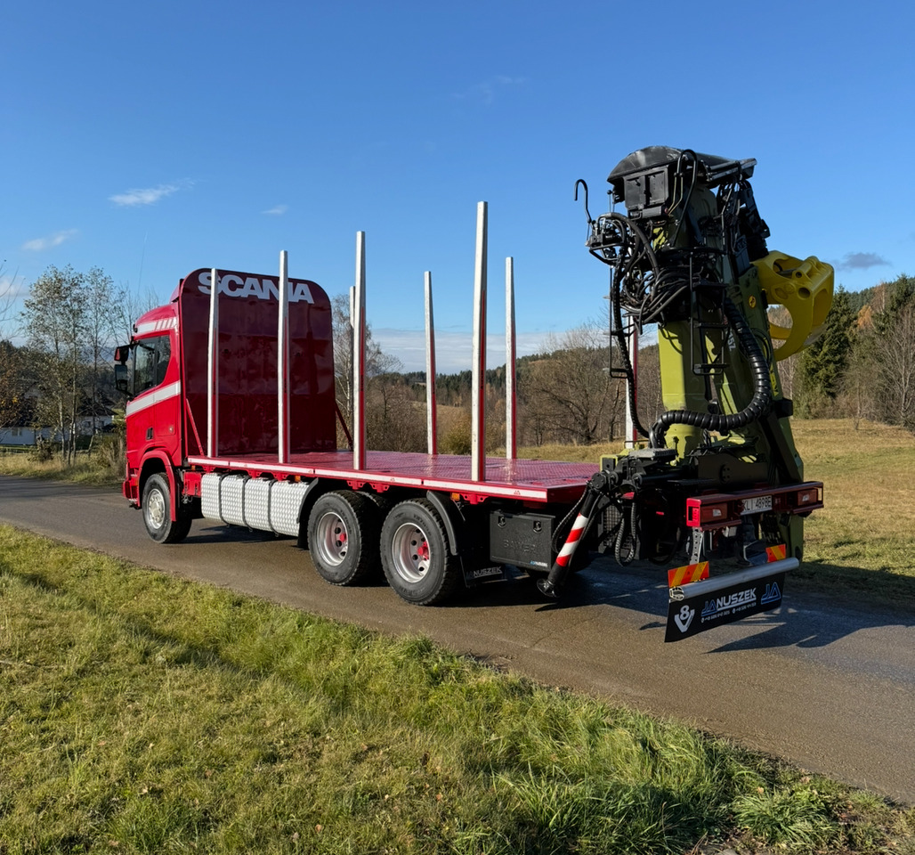 SCANIA R520 XT - Holztransporter, Autokran: das Bild 4 SCANIA R520 XT - Holztransporter, Autokran: das Bild 4