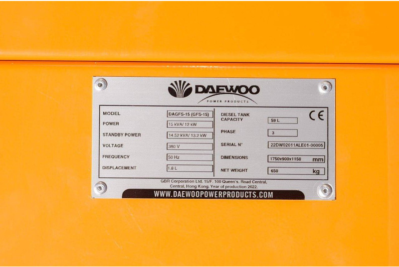 Daewoo DAGFS-15 - Stromgenerator: das Bild 4 Daewoo DAGFS-15 - Stromgenerator: das Bild 4
