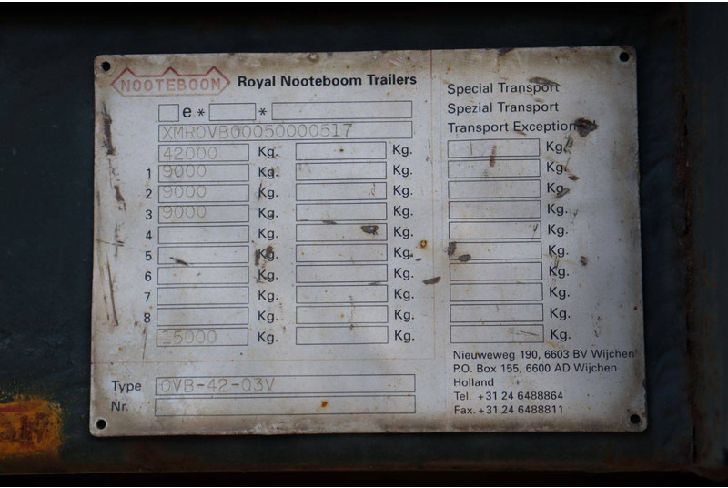 Pritschenauflieger/ Plattformauflieger Nooteboom OVB-42-03V: das Bild 14