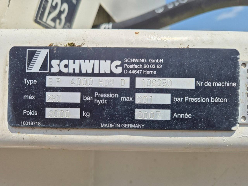 Stationäre Betonpumpe Schwing Stetter BP 4000 HDR D: das Bild 10