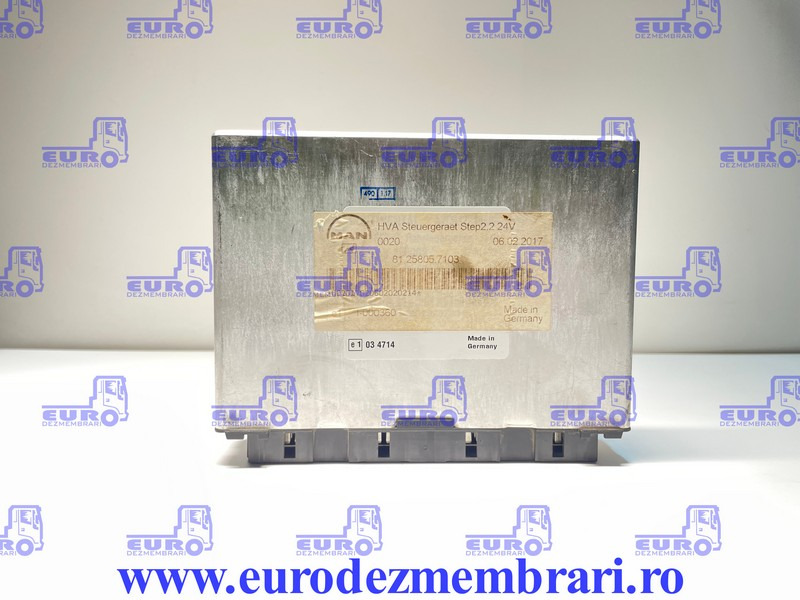 CALCULATOR HVA MAN TGX TGS TGA 81.25805.7103, 81.25805.7060, 81.25805.7034 - Steuergerät für LKW: das Bild 1 CALCULATOR HVA MAN TGX TGS TGA 81.25805.7103, 81.25805.7060, 81.25805.7034 - Steuergerät für LKW: das Bild 1
