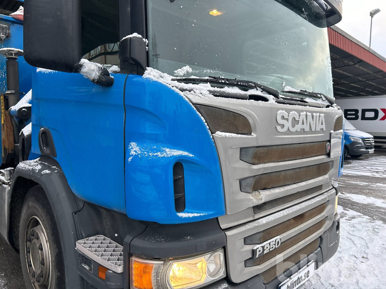 Pritsche LKW, Autokran Brädgårdsbil / SCANIA P250 / Nybesiktigad kran: das Bild 15 Pritsche LKW, Autokran Brädgårdsbil / SCANIA P250 / Nybesiktigad kran: das Bild 15