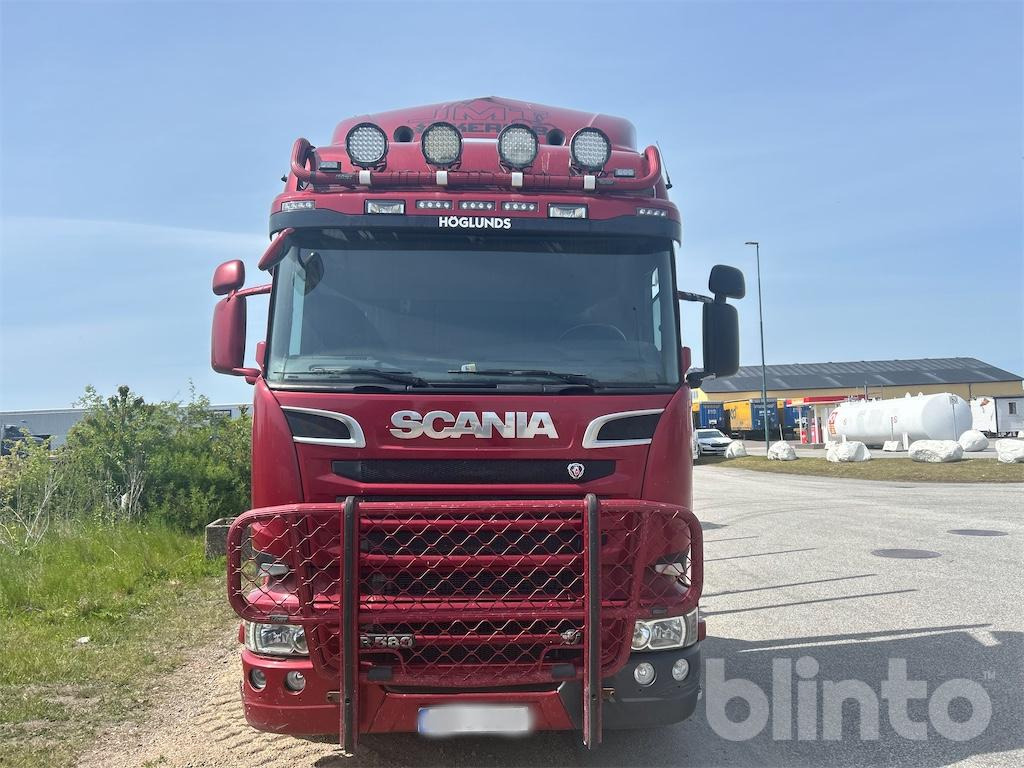 SCANIA R580 - Jonsered 1080 79R - Holztransporter, Autokran: das Bild 3 SCANIA R580 - Jonsered 1080 79R - Holztransporter, Autokran: das Bild 3