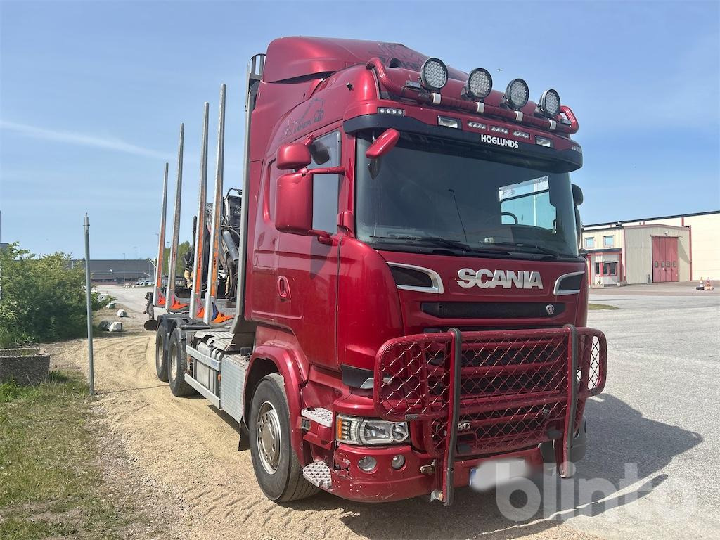 SCANIA R580 - Jonsered 1080 79R - Holztransporter, Autokran: das Bild 4 SCANIA R580 - Jonsered 1080 79R - Holztransporter, Autokran: das Bild 4
