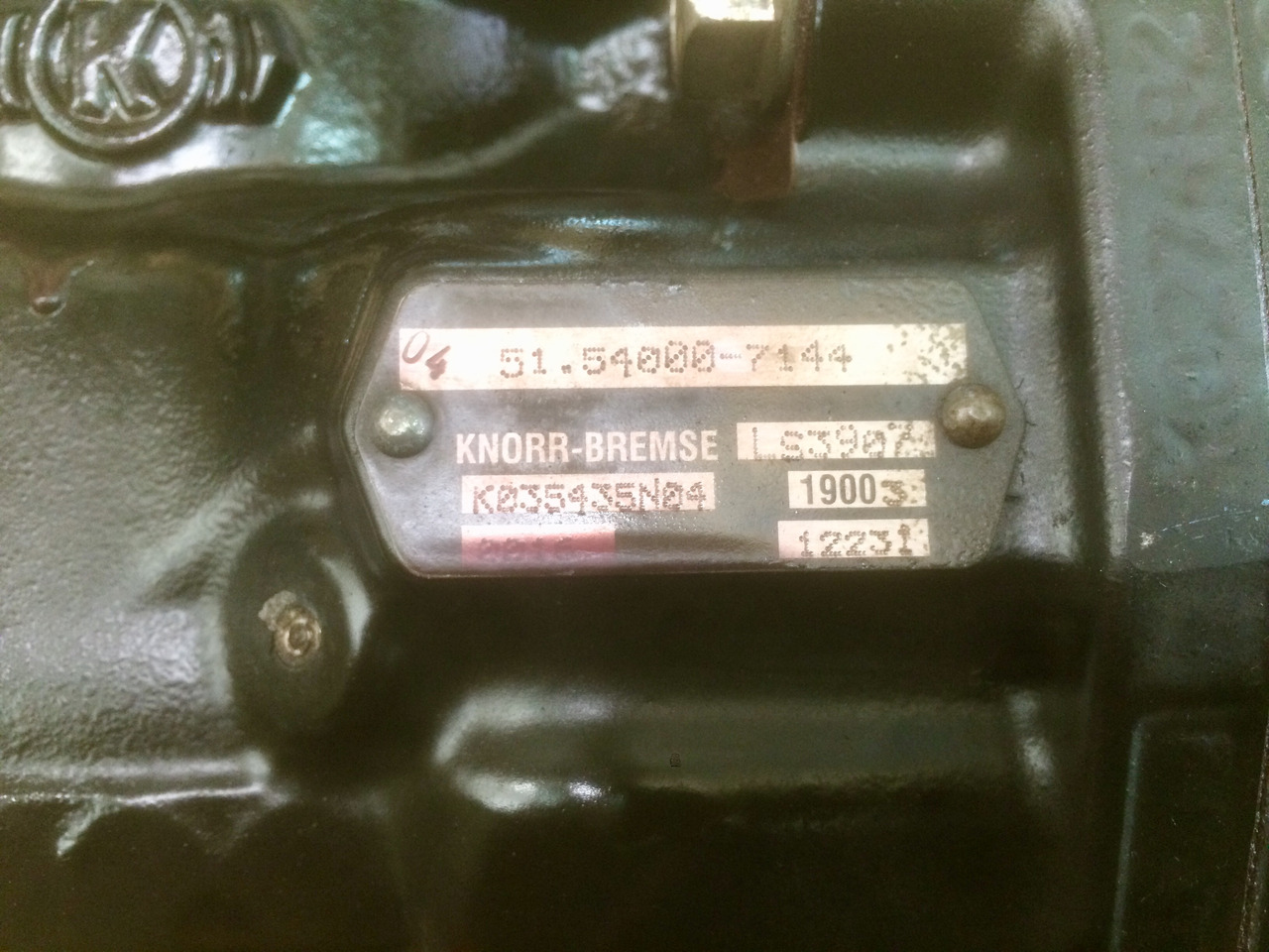 Luftkompressor COMPRESSORE ARIA MONOCILINDRICO CON FRIZIONE MAN / KNORR: das Bild 12
