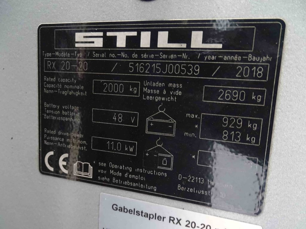 Still RX20-20 - Elektrostapler: das Bild 5 Still RX20-20 - Elektrostapler: das Bild 5