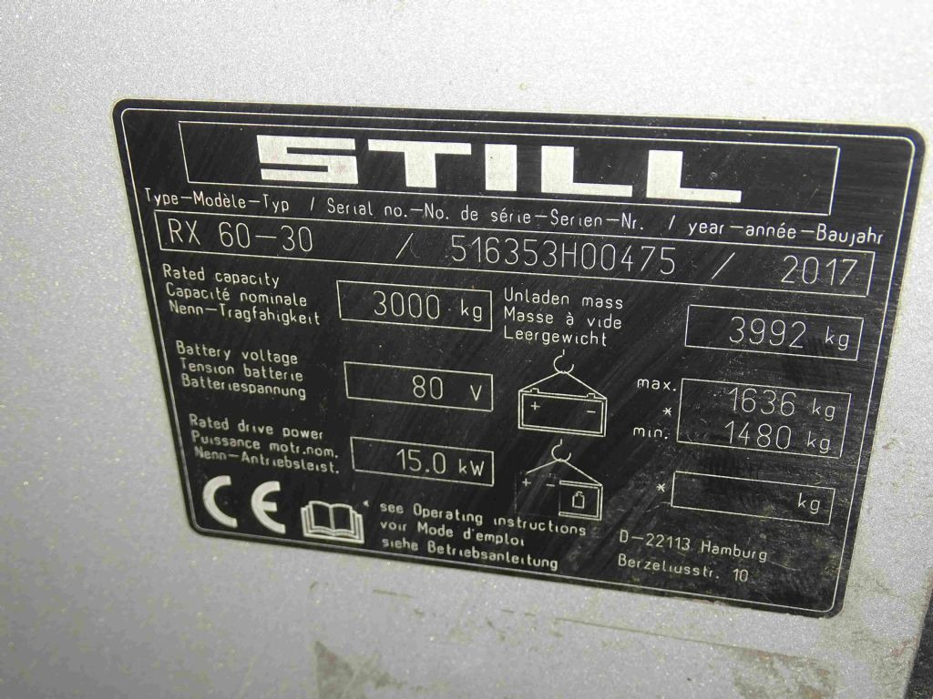 Still RX60-30 - Elektrostapler: das Bild 5 Still RX60-30 - Elektrostapler: das Bild 5